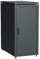 ITK Шкаф сетевой напольный 19" LINEA N 24U 600х1000мм металлическая передняя дверь черный | код LN05-24U61-M | IEK